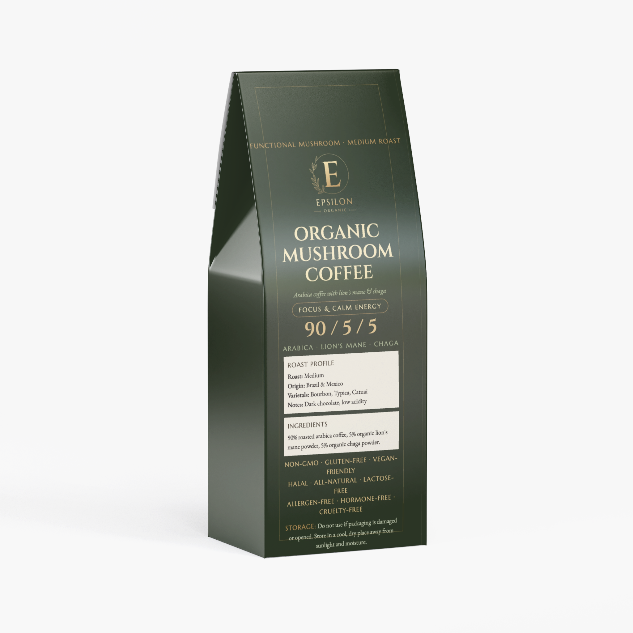 Organic Mushroom Coffee angle 2