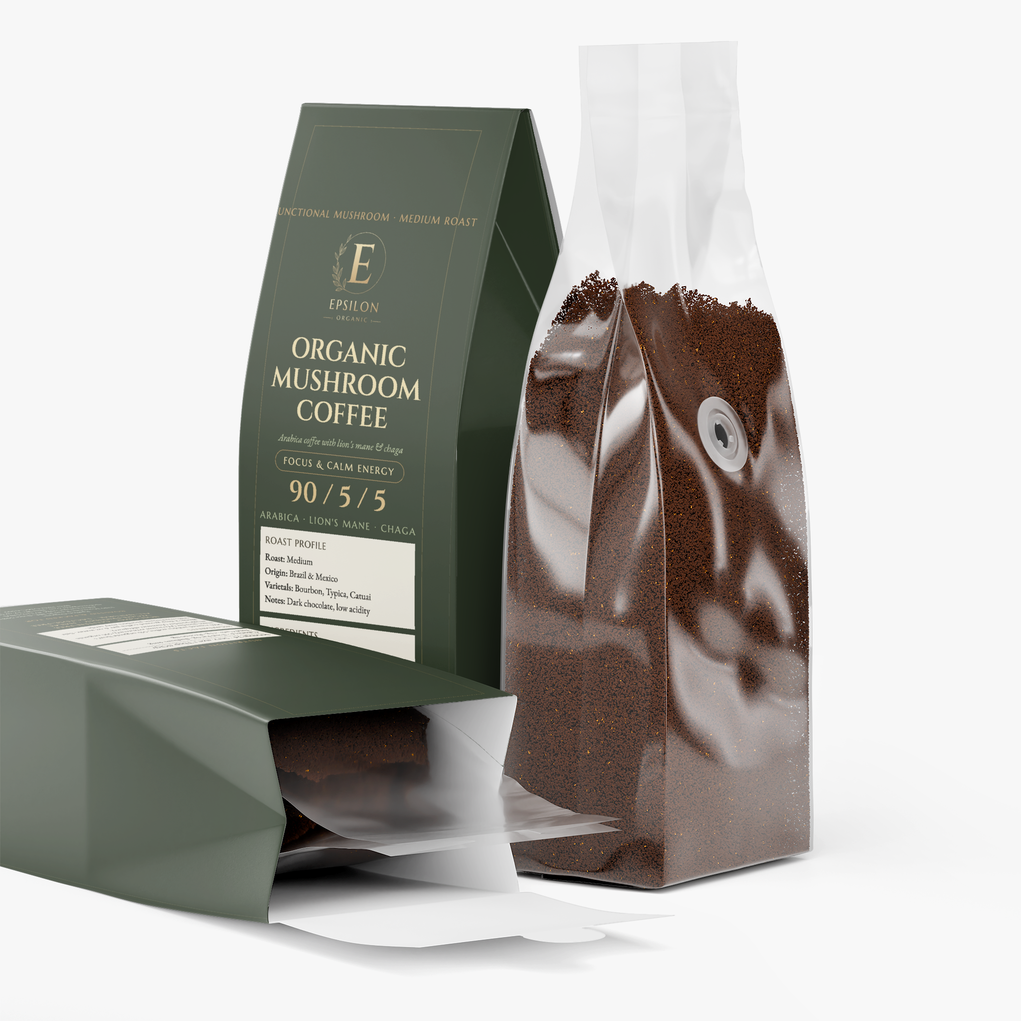 Organic Mushroom Coffee angle 3