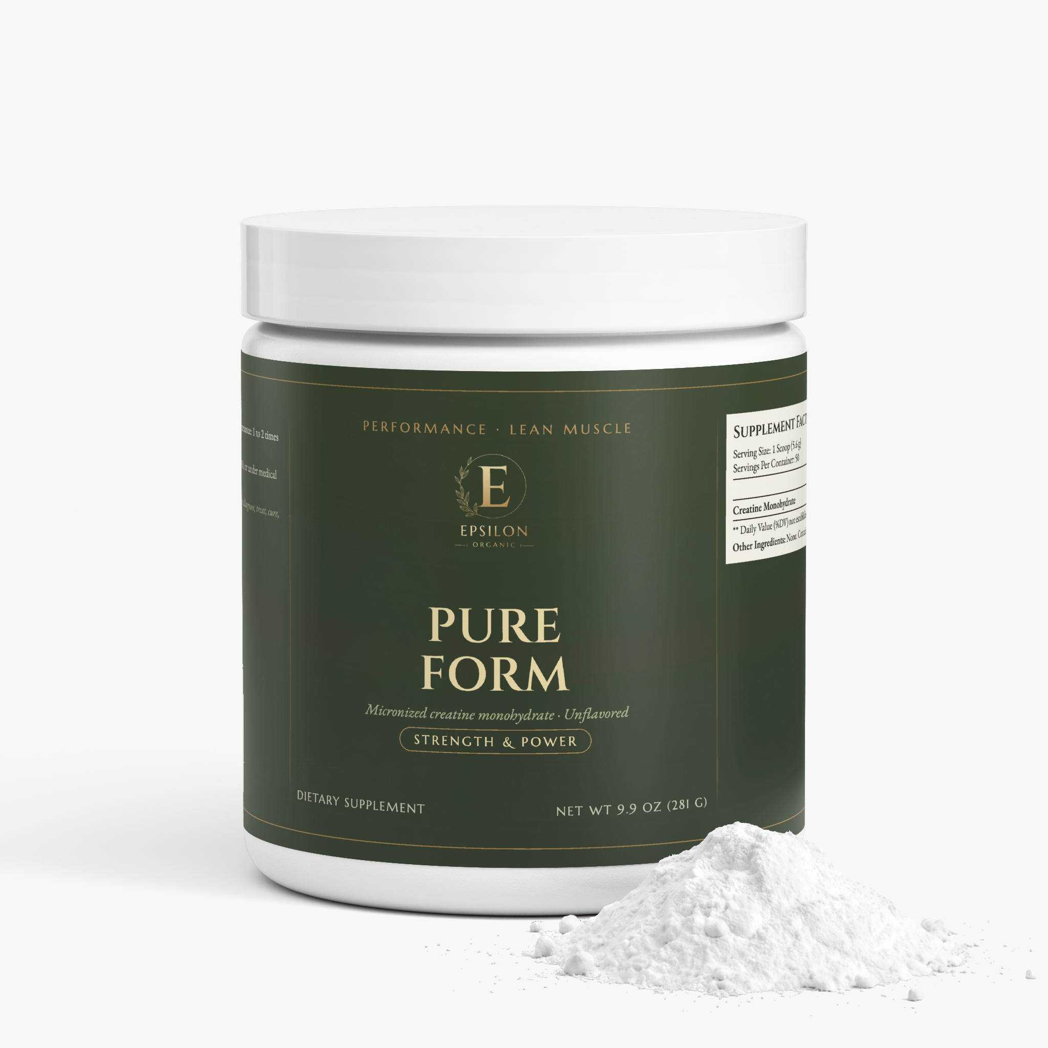 Pure Form Creatine angle 2